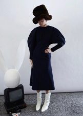 Robe d'hiver avec manche chauve-souris