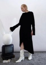 Robe d'hiver avec des encoches sur les manches