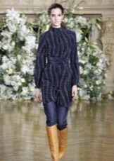 Pull d'hiver avec des bottes