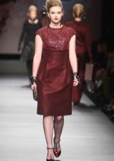 Robe d'hiver pour plein bourgogne