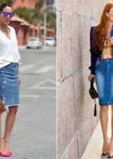 Jupe crayon en jean pour une date