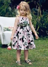 Robe d'été pour fille avec imprimé floral
