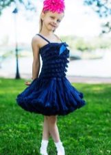 Robe élégante avec jupe américaine pour filles