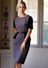combo robe en tweed