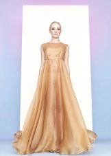 robe en organza doré