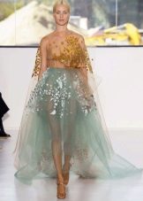 robe en organza de fleurs naturelles