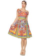 robe en popeline avec ornement