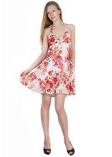 fine robe d'été en popeline