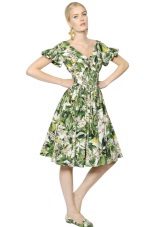 robe d'été en popeline aux genoux