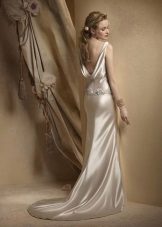 robe de satin dos ouvert