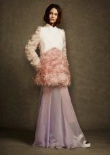 Manteau court à robe longue
