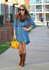 Sac à robe courte en jean