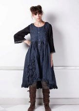 Chemise à une robe en jean robe d'été