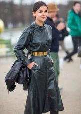Ceinture à la robe de bureau en cuir