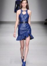 Chaussures bleues à robe courte bleue