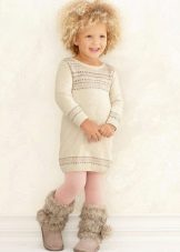 Pull en tricot d'hiver pour petite fille
