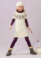 Tunique d'hiver en maille pour fille