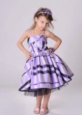 Robe de cocktail pour les filles à rayures