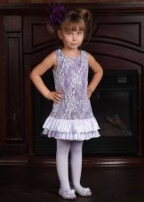 Robe de cocktail lilas