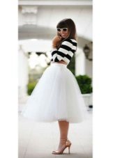 Jupe en tutu blanc