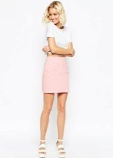 Mini jupe rose