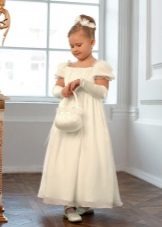 Robe de Noël pour fille dans le style Empire jusqu'au sol