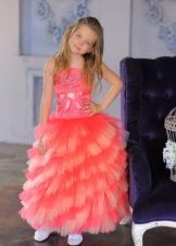 Robe de Nouvel An pour la fille multicouche