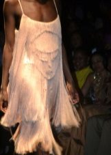 Robe de soirée à franges