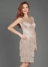 Robe de soirée à franges