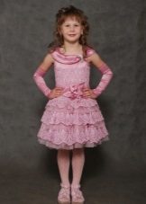 Robe de bal tricotée pour filles 5 ans