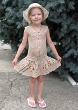 Robe d'été en maille pour fille 5 ans