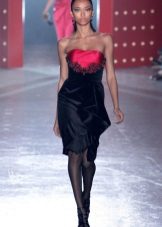 Robe courte fourreau en velours