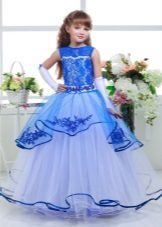 Robe de bal chic pour les filles bleu
