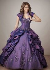 Robe de bal élégante pourpre pour filles
