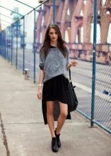 jupe asymétrique de style confort