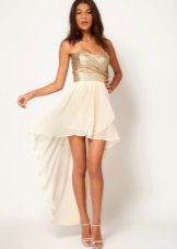 Jupe blanche avec taille haute