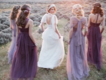 Demoiselles d'honneur robes de couleur lilas - mariage de lavande