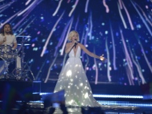 La robe lumineuse de Polina Gagarina à l'Eurovision 2015