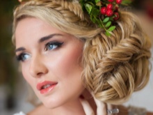 Coiffure de mariage dans le style russe