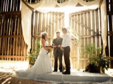 Cérémonie de mariage rustique