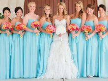 Robes de demoiselle d'honneur bleu