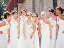 Robes blanches pour demoiselles d'honneur