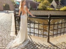 Robe de mariée à la mode avec dos ouvert
