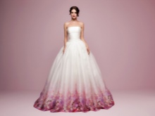 Couleur magnifique robe de mariée à la mode