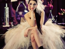 Robe de mariée dans le style du rock