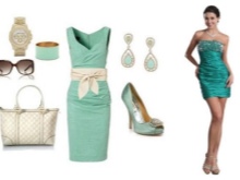 Robe habillée de couleur menthe