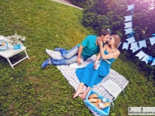 Séance photo enceinte dans le parc