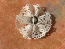 Meio de flor laçado