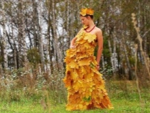 Robe de feuilles d'automne