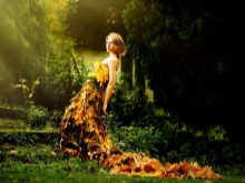 Robe de feuilles d'automne